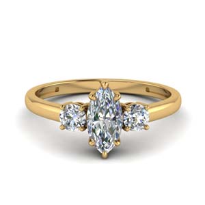 three stone engagement ring