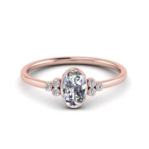 Petite Bezel Set Diamond Ring