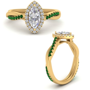 high-set-marquise-vine-halo-diamond-engagement-ring-with-emerald-in-FD9212MQRGEMGRANGLE3-NL-YG