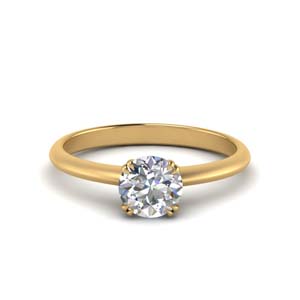 Solitaire Tapered Engagement Ring