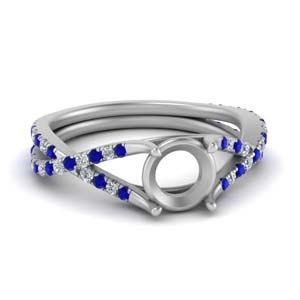 Split Sapphire Ring Setting