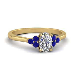 Petite Cathedral Lab Diamond Ring