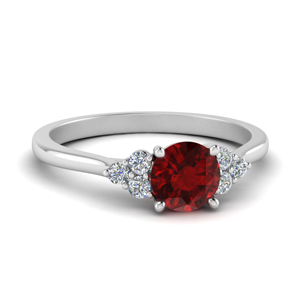 Petite Ruby Engagement Ring