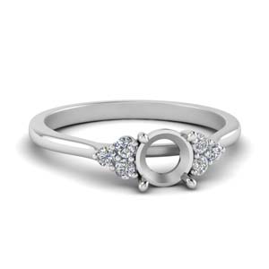 Semi Mount Petite Cathedral Ring