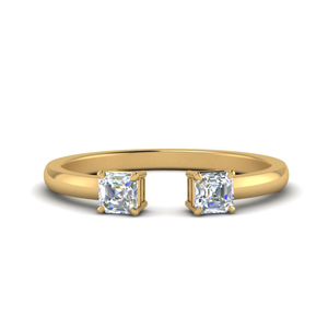 2 Stone Diamond Open Ring