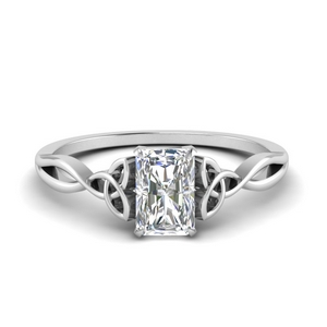 
Radiant Cut Solitaire Diamond Rings
