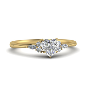 Heart Diamond Wedding Rings