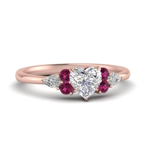 Accent Petite Engagement Ring