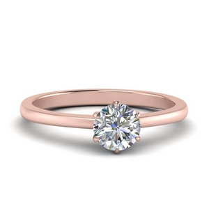 Round Cut Solitaire Engagement Rings