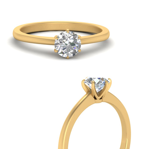 Classic Six Prong  Solitaire Ring