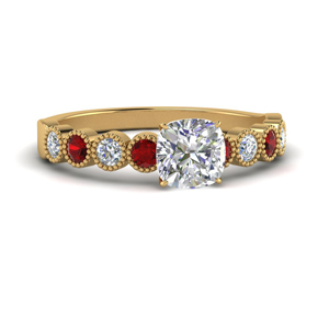 antique-bezel-set-cushion-diamond-engagement-ring-with-ruby-in-FD9337CURGRUDR-NL-YG