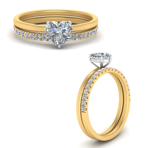 Solitaire Ring With Wedding Band