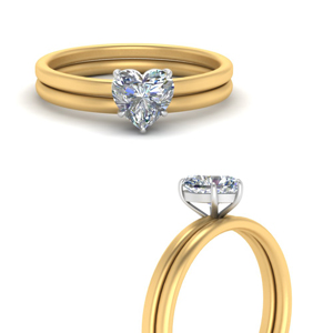 Delicate Thin Bridal Ring Set