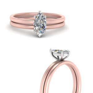 Solitaire Ring With Wedding Band