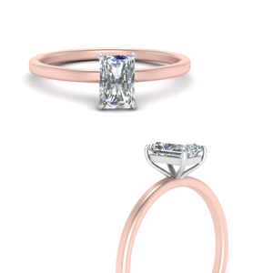 2-tone thin-radiant-cut-solitaire-engagement-ring-in-FD9358TRARANGLE3-NL-RG