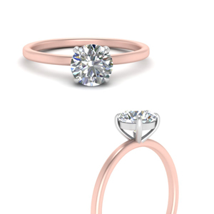 round solitaire engagement ring