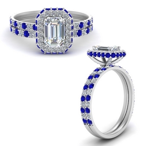 Sapphire Wedding Ring Sets