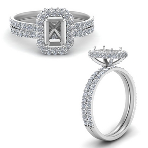 eternity hidden semi mount halo diamond engagement ring in 950 platinum