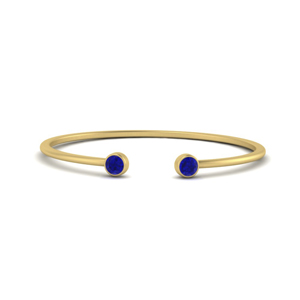 Open Sapphire Stacking Ring