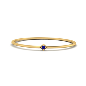 Thin Sapphire Stackable Ring