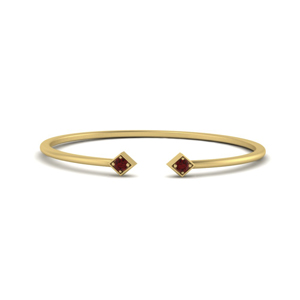 2 Stone Ruby Stack Ring