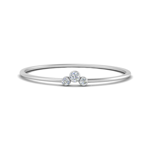 Minimalist 3 Diamond Ring 