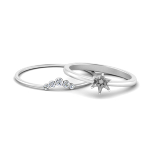 Solitaire Ring Setting With Band