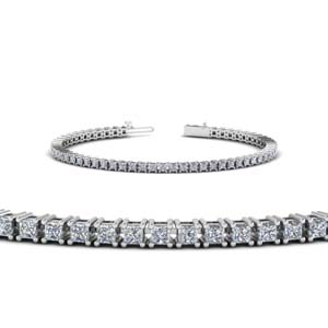 4 Ct. Princess Diamond Bracelet