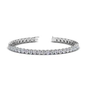 10 carat diamond tennis bracelet white gold