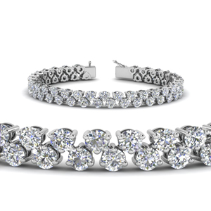 Two Row Diamond Tennis Bracelet