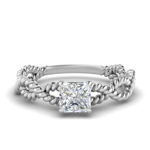 Twisted Rope Diamond Ring