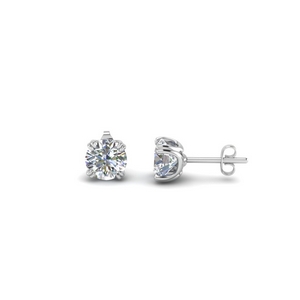 1 ct. diamond round stud earring in FDEAR8461RO 0.50CT NL WG