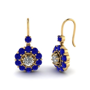 floral-diamond-dangle-earring-with-sapphire-in-FDEAR1128GSABL-NL-YG