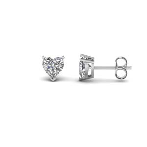 1.50 ct. heart diamond earring for women in FDEAR3HT0.75CT NL WG