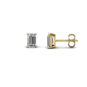 Emerald Cut Diamond Earring 1.5 Carat
