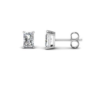 radiant stud diamond earring 2 carat in FDEAR4RA1CT NL WG