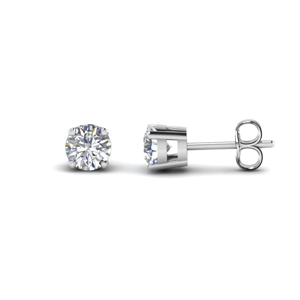 4 Carat Round Lab Diamond Earring