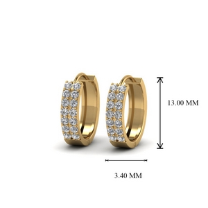 small hoop diamond earrings gold