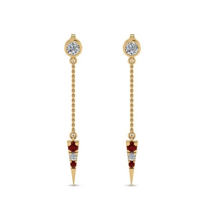 chain-drop-diamond-dangle-earring-with-ruby-in-FDEAR8456GRUDRANGLE1-NL-YG