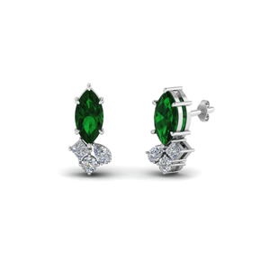Emerald Earrings For Ladies 