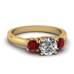Cathedral 3 Stone Ring