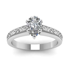 simple solitaire pear shape engagement rings simple solitaire pear shape engagement rings
