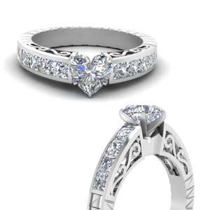 1.5 Carat Heart Diamond Ring