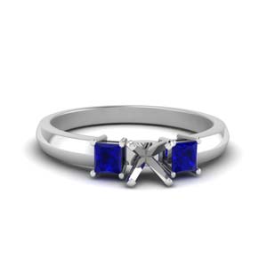 Glossy Basket Sapphire Ring Setting