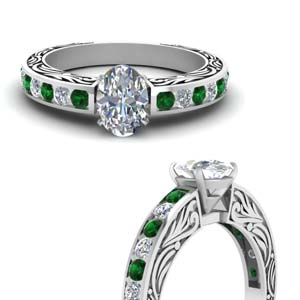 vintage-channel-set-oval-shaped-diamond-engagement-ring-with-emerald-in-FDENR2913OVRGEMGRANGLE3-NL-WG