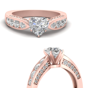 Heart Shaped Vintage Engagement Rings