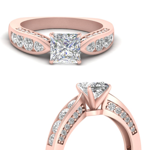 Vintage Inspired Princess Cut Diamond Ring