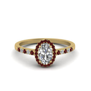 Oval Shaped Halo Engagement Rings