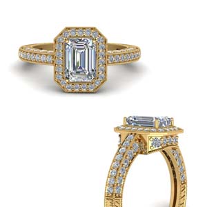 Vintage Emerald Cut Engagement Rings