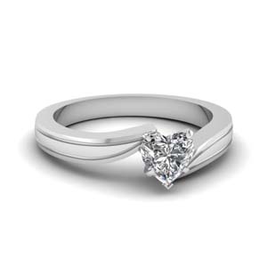 Twist Solitaire Diamond Ring